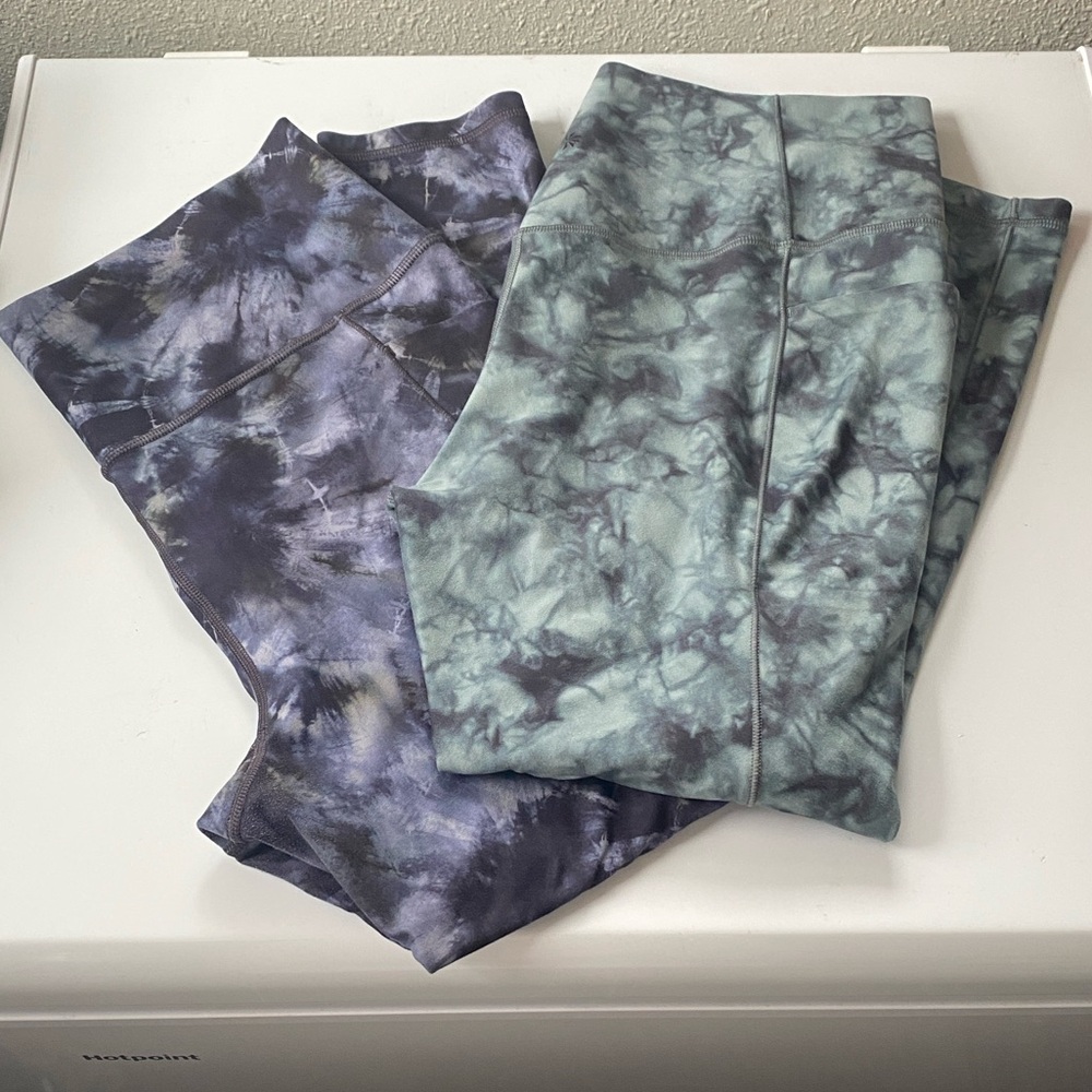 Athleta Tie-Dye Leggings - set of 2